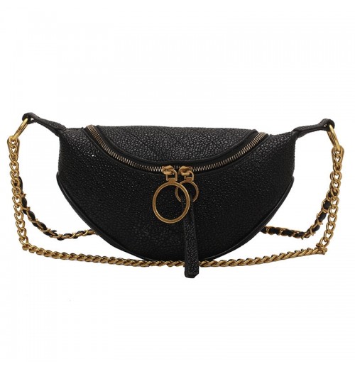 Cream Leather Fanny Pack