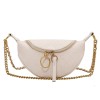 Cream Leather Fanny Pack