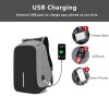 Anti Theft Waterproof Backpack With USB Charging Port