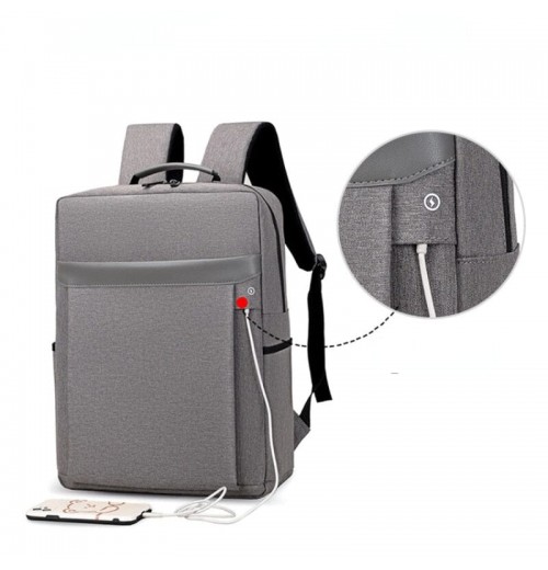 Laptop Backpack usb Charging Water Resistant Nylon